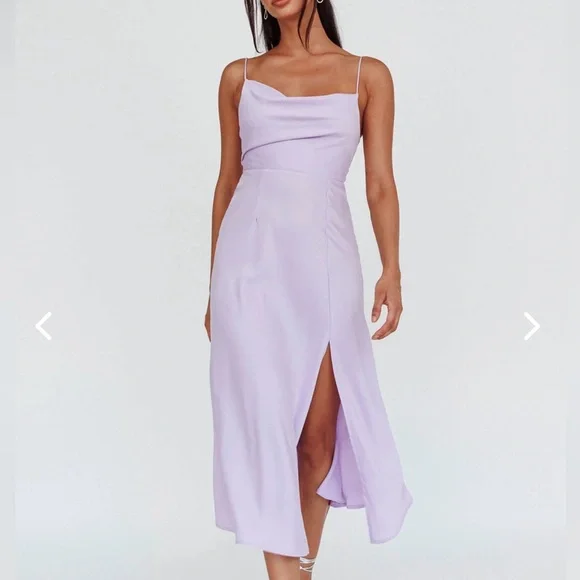 lilac bridesmaid dresses midi Melody Midi Dress Lilac / L main image 1